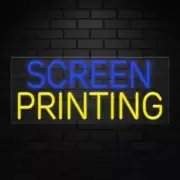 Screen Printing Sign for Business Displays | LED Flex Neon | 32"W x 13"H x 1"D