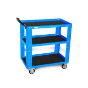 SP Tools 3 Shelf Professional Service Trolley - Blue 150kg Load Capacity
