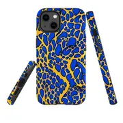 For iPhone 13 Tough Protective Cover, Blue Frog
