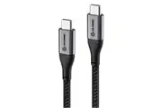 [ULCC21.5-SGR] Alogic 1.5m Super Ultra USB-C to USB-C USB 2.0 5A Cable Male to Male Space Grey