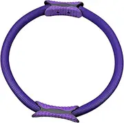 Pegciuho Pilates Fitness Ring for Core Training, Ergonomic Non-Slip Double Handle Exercise Circle Device, Exercise Equipment for Home Gym
