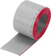 uxcell 28AWG IDC Wire Flat Ribbon Cable 3 m/9.8ft Length 1.27mm Pitch 40 Pin Gray for JTAG/ISP Connecting