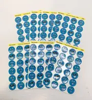 Vintage Trend Blue Smiles Baby Powder Scratch & Sniff Stickers 7 Sheets