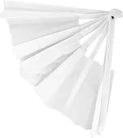 EXQUIMEUBLE Tai Chi Fan Decorative Folding Hand Fan Bulk Handheld for Dance DIY Party Hand