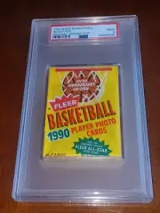 1990-91 Fleer Basketball Card Pack Unopened Wax #26 Michael Jordan Graded PSA 9