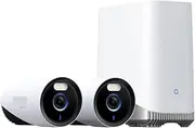 4K Outdoor Security Camera System 24/7 Recording Plug-in Wi-Fi NVR Face Recognition AI(E/U,2-Cam Kit)