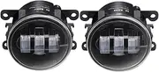 2 X 60W Car LED Lens Fog Light H11 Front Fog Daytime Running Lamp Assembly ，Compatible With Jeep Renegade BU 2015 2016 2017 2018 2019 2020(Type 2 White)