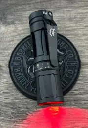 Barrel Flashlight Company - Birdcage- EDC Torch Light CWF Dragon Red Secondaries