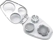 Egg Slicer, Hard Boiled Egg Cutter Stainless Steel Wire, Multi-Function Food Processor, Kitchen Chopper Tool with Container for Strawberry Mushroom Grape Cherry Tomato
