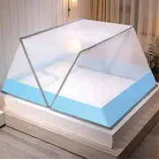 Portable Foldable Mosquito Nets,Mosquito Mesh Net,Mosquito Net for Bed,Bed Net Tent, Ideal for Home Or Holidays, Fine mesh Mosquito Net for Bed-A_135CM(W)