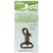 Bag Swivel Ring 20 mm Clover Antique Gold