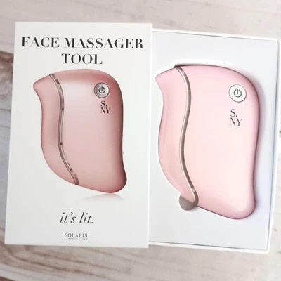 Solaris Labs NY It’s Lit LED Gua Sha Facial Massager NIB New Skincare Tool