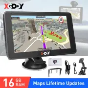 XGODY 7'' Caravan Sat Nav Motorhome GPS Navigation Free Australia Map HD Screen