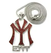 RED YOUNG MONEY PIECE & FRANCO CHAIN