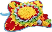 HOLIDYOYO Flower Pattern Pet Sniffing Blanket Dog Training Foraging Mat Interactive Dog Exercise Equipment Pet Supplies Easy Clean