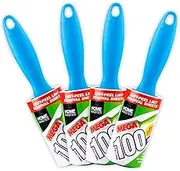4PCE Home Master Lint Roller Remover 400 Sheets Each Easy Peel Pets Clothes 50% More Sticker