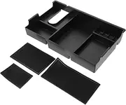 JUMPLAWN Center Console Organizer Tray Vehicle Specific Armrest Storage Box Insert for Modern Aesthetic Design with Enhanced Storage Capacity Easy Installation No Tools Required
