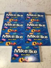 7 PACK * Mike and Ike BERRY BLAST Peach Blueberry Strawberry Chewy Candy - 5 oz