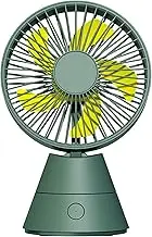 Small Desk Fan - Portable Handheld Fan | 3 Speeds Table Cooling Fan | Desktop Fan For Bedroom Outdoor | Lightweight Multifunctional Hot Weather Must Have For Picnic Table Bedside Camping Living Room