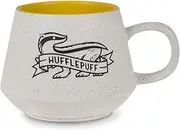 [Hallmark] Harry Potter Retro Hufflepuff Mug - Speckled Finish and Yellow Interior Glaze, Dishwasher and Microwave Safe - 770 ml Capacity
