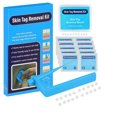 2 in 1 Painless Auto Micro Skin Tag Removal Kit Adult Skin Tag Mole Wart Remover