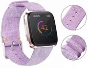 Fitbit Versa /2/Lite Replacement Band Fabric Watch Sports Strap Wristband Purple