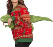 Unisex Knitted Ugly Christmas Sweater Novelty 3d Cute Doll Pullover Sweaters Funny Parties Holiday Jumper Top -gt TA Dinosaur Small