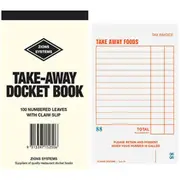 Zions Take Away Docket Book (100 Leaves)