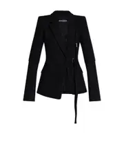 Ann Demeulemeester Venla Asymmetric Tailored Jacket IT40,IT42 Black