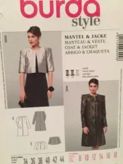 Burda Sewing Pattern 6999 Ladies Misses Jacket Coat Size 8-18 Uncut