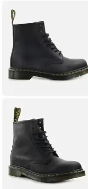 Dr. Martens 1460 Greasy Black Man's Combat Boot Man Sz 10