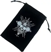 Tarot Card Pouch - Flannel Jewelry Pouch with Drawstrings Tarot Card Case,Tarot Card Pouch Storage Bag Portable Bundle Pocket for Kids Adults Tarot Enthusiasts