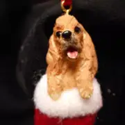 NEW Santa's Little Pals COCKER SPANIEL Ornament from E & S Imports