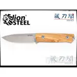 《藏刀閣》LIONSTEEL-(B40 UL)橄欖木柄SLEIPNER鋼直刀