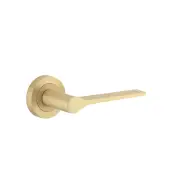 Como Lever Brushed Brass Round Rose