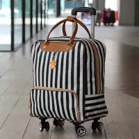 在飛比找momo購物網優惠-【悅生活】GoTrip微旅行--20吋印花款防水面料拉桿行李