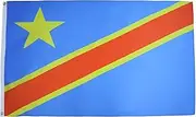 Democratic Republic of The Congo Flag 3' x 5' - Congolese Flags 90 x 150 cm - Banner 3x5 ft Light Polyester - AZ FLAG
