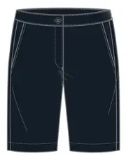 Snr Girls Navy Shorts With Logo