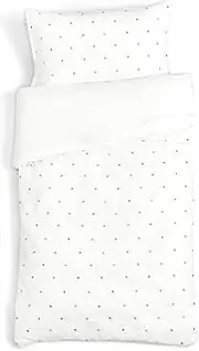 Clair de Lune | Lullaby Hearts Toddler Duvet Cover with Pillow Case | Bedding Set for Cot Beds and Toddler Beds