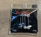 New tongue piercings lot of 4 Body rage 14g assorted