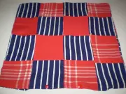 Red & Blue Patchwork Cushion Cover - CCPWRB08