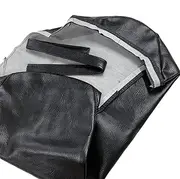 Honda CD250U CHRIS-HCH1165-C90 Double Seat Type, Custom Design, Seat Cover, Made in Japan (Thick Fabric), Fabric Color: Black/with Tandem Belt, Reupholstering Type