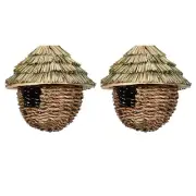 Bird Hanging Grass House Outdoor Nest Bird House Bird House Hanging Straw2706