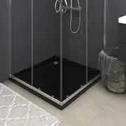 Square ABS Shower Base Tray Black 80x80 cm vidaXL