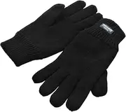 Sock Snob Mens 3M Black Thinsulate Thermal Lined Winter Gloves