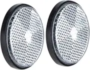 2Pcs Bike Reflector Durable Plastic Reflective Warning Lamp for Enhanced Visibility Low Light Conditions for Bicycles and Touring Cars