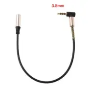 24cm 90 Degree Single Elbow 3.5mm Extension Cable For PC Speaker Headsets
