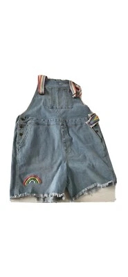 target #takepride Womens’ Overall Shorts Size Small Rainbow Queen