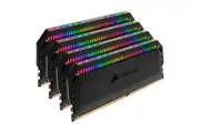 CORSAIR Dominator Platinum RGB 64GB 4x16GB DDR4 3600MHz CL18 DIMM Unbuffered 18-19-19-39 XMP 2.0 Black Heatspreaders 1.35V Desktop PC Gaming Memory