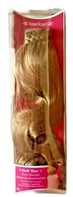 American Girl Doll ‘Dos Caramel Curly Ponytail For 18” Dolls NEW